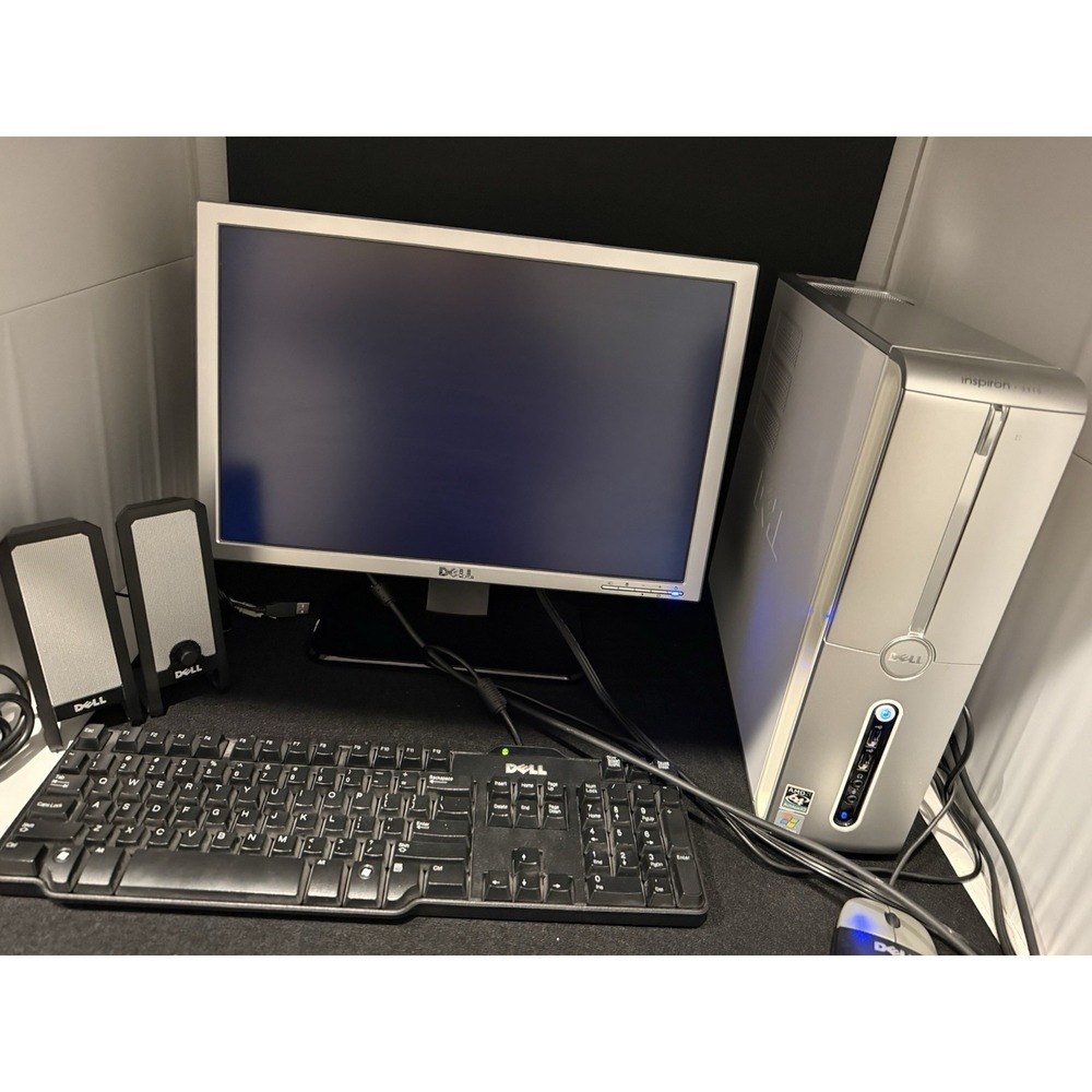 Dell Inspiron 531s Desktop PC Complete Setup Windows Vista Monitor Speakers